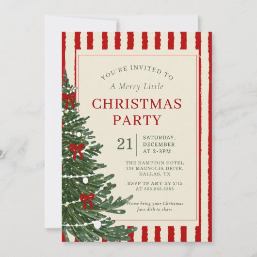 Holiday Christmas Party Invitation invitation 招待状 (正面)