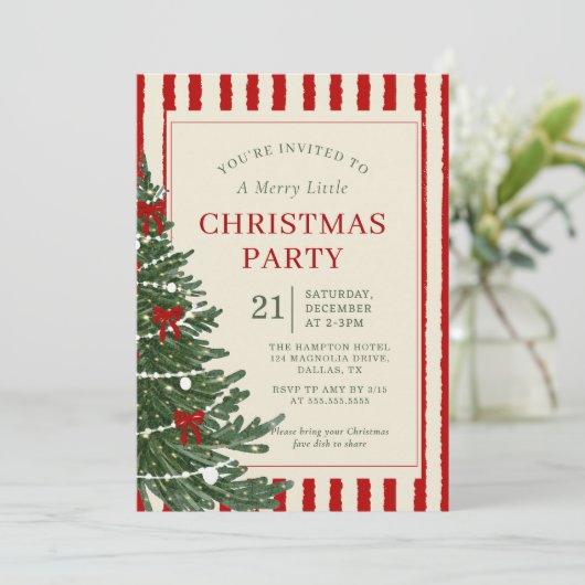 Holiday Christmas Party Invitation invitation 招待状 (スタンド正面)