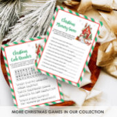 Holiday Christmas Party Memory Game シーズンカード