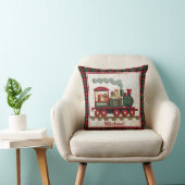 Holiday Christmas Quilted Train I Kids Gifts クッション (椅子)