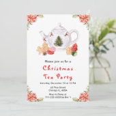 Holiday Christmas Tea Party Red 招待状 (スタンド正面)
