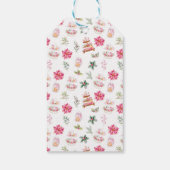 Holiday Christmas Tea Pink Merry Christmas ギフトタグ (裏面)