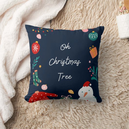 Holiday Christmas Tree by Author Sommer Hamilton クッション (ブランケット)