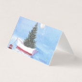Holiday Christmas Tree in Dory Rowboat Folded Card (正面)