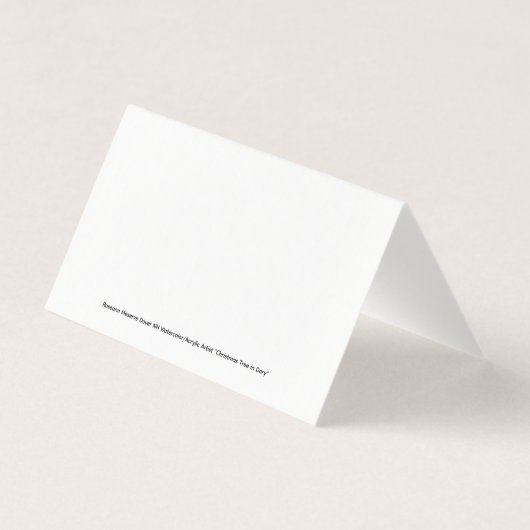 Holiday Christmas Tree in Dory Rowboat Folded Card (裏面)