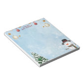 Holiday Christmas Tree & Reindeer Notepad ノートパッド (アングル)