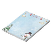 Holiday Christmas Tree & Reindeer Notepad ノートパッド (回転)