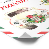 Holiday Christmas Wedding Engagement Party Quote ポスター (角)