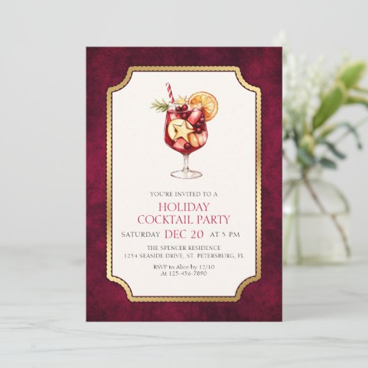 Holiday Cocktail Party 招待状 (スタンド正面)