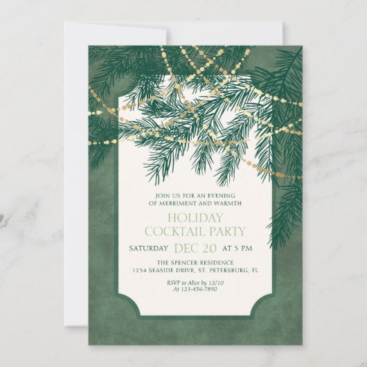 Holiday Cocktail Party 招待状 (正面)