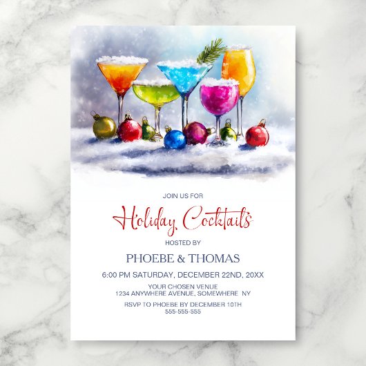 Holiday Cocktail Party 招待状