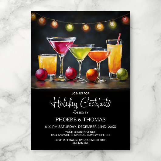 Holiday Cocktail Party 招待状