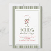 Holiday Cocktail Party Invite 招待状 (正面)