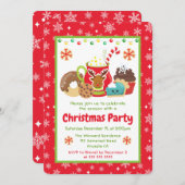 Holiday Cocoa & Cookies Chrismas Treats 招待状 (正面/裏面)