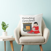 Holiday Comfort - Christmas themed Throw Pillow クッション (椅子)