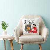 Holiday Comfort - Christmas themed Throw Pillow クッション (椅子)