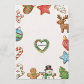 Holiday Cookie Decorating Birthday Party 招待状 (裏面)