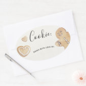 Holiday Cookie Exchangeステッカーラベル 楕円形シール (封筒)