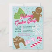 Holiday Cookie Exchange Christmas Party Invitation 招待状 (正面)