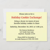 Holiday Cookie Exchange Invitation 招待状 (裏面)