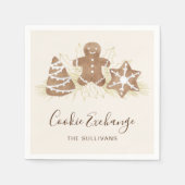 Holiday Cookie Exchange Party スタンダードカクテルナプキン (正面)