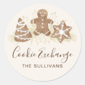 Holiday Cookie Exchange Party ラウンドシール (正面)