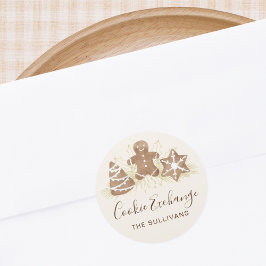 Holiday Cookie Exchange Party ラウンドシール