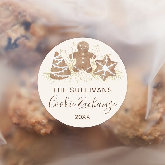 Holiday Cookie Exchange Party ラウンドシール