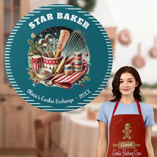 Holiday Cookie Star Baker Prize Awardボタン 缶バッジ