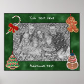 Holiday Cookies Candy Cavee自分の写真を作成 ポスター (正面)