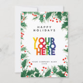 Holiday Corporate Business Logo Christmas Card (正面)