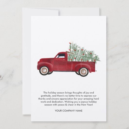 Holiday Corporate Business Logo Christmas Tree (裏面)