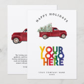 Holiday Corporate Business Logo Christmas Tree (正面/裏面)