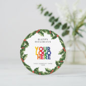 Holiday Corporate Business Logo Christmas Wreath (スタンド正面)