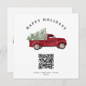 Holiday Corporate Business QR Code Christmas Tree (正面/裏面)