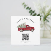Holiday Corporate Business QR Code Christmas Tree (スタンド正面)