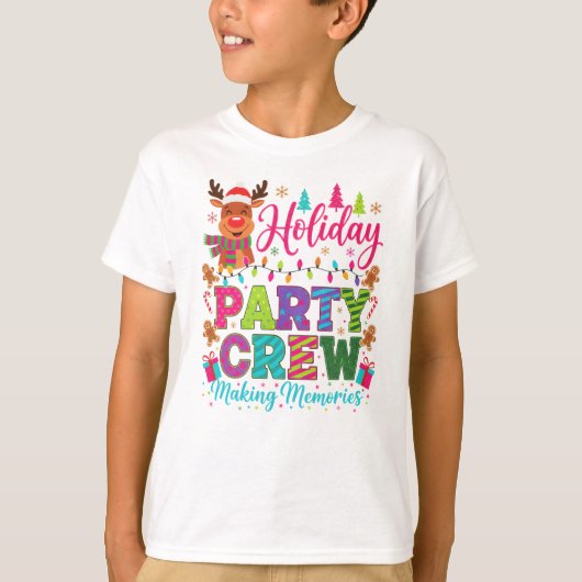 "Holiday Crewと作る思い出" Tシャツ (正面)
