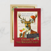 Holiday Crimes Unit – Reindeer Repeat Offender 招待状 (正面/裏面)