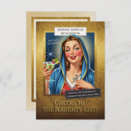 Holiday Crimes Unit – Virgin Mary, Naughty or Nice 招待状