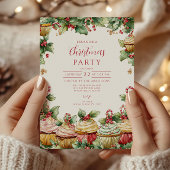 Holiday Cupcake Cheer Christmas 招待状
