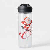 Holiday Custom Name Gift for wife Merry Christmas ウォーターボトル (正面)