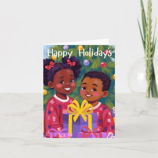 Holiday Cuties Card by Alicia McDaniel Fine Art サンキューカード (正面)