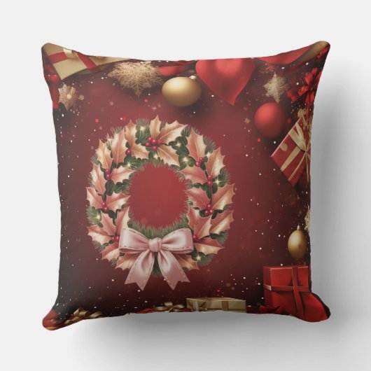 Holiday decorative pillow クッション (裏面)
