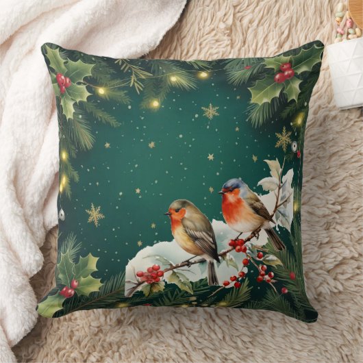 Holiday decorative pillow クッション (ブランケット)
