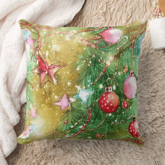 Holiday decorative pillow クッション (ブランケット)