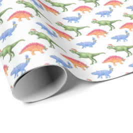 Holiday Dinosaurs Wrapping Paper ラッピングペーパー