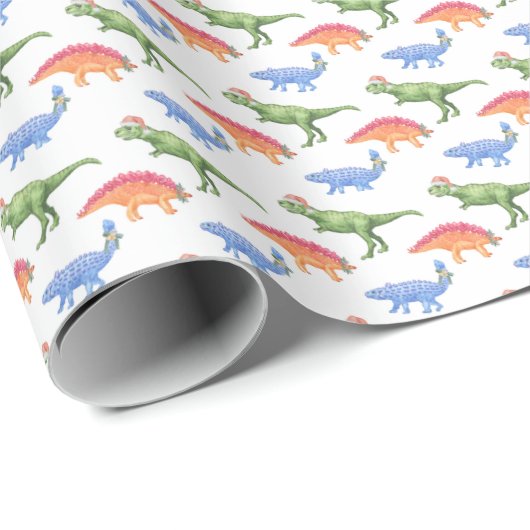 Holiday Dinosaurs Wrapping Paper ラッピングペーパー (ロールコーナー)