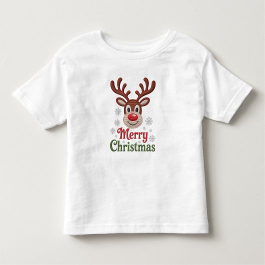 Holiday Elegant Soft Merry Christmas Party トドラーTシャツ (正面)