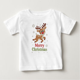 Holiday Elegant Soft Merry Christmas Party ベビーTシャツ