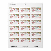 Holiday Elegant Soft Merry Christmas Party ラベル (フルシート)